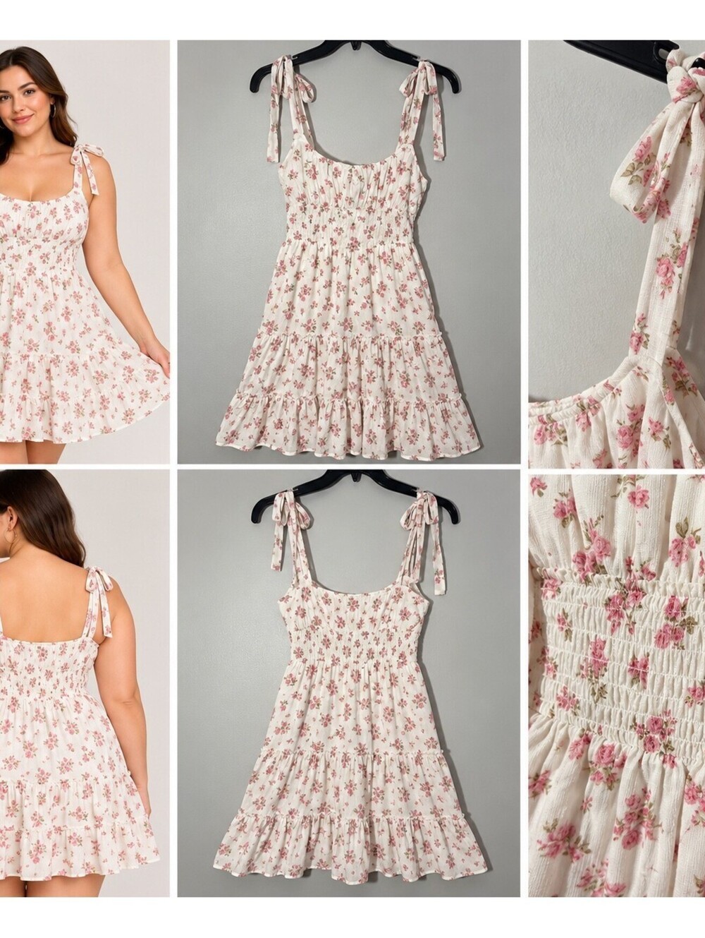 Trixxi Los Angeles Floral Print Tie Strap Dress Size Large